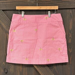 J. Crew Women’s Dragonfly Pink‎ Gingham Mini Skirt Size 10